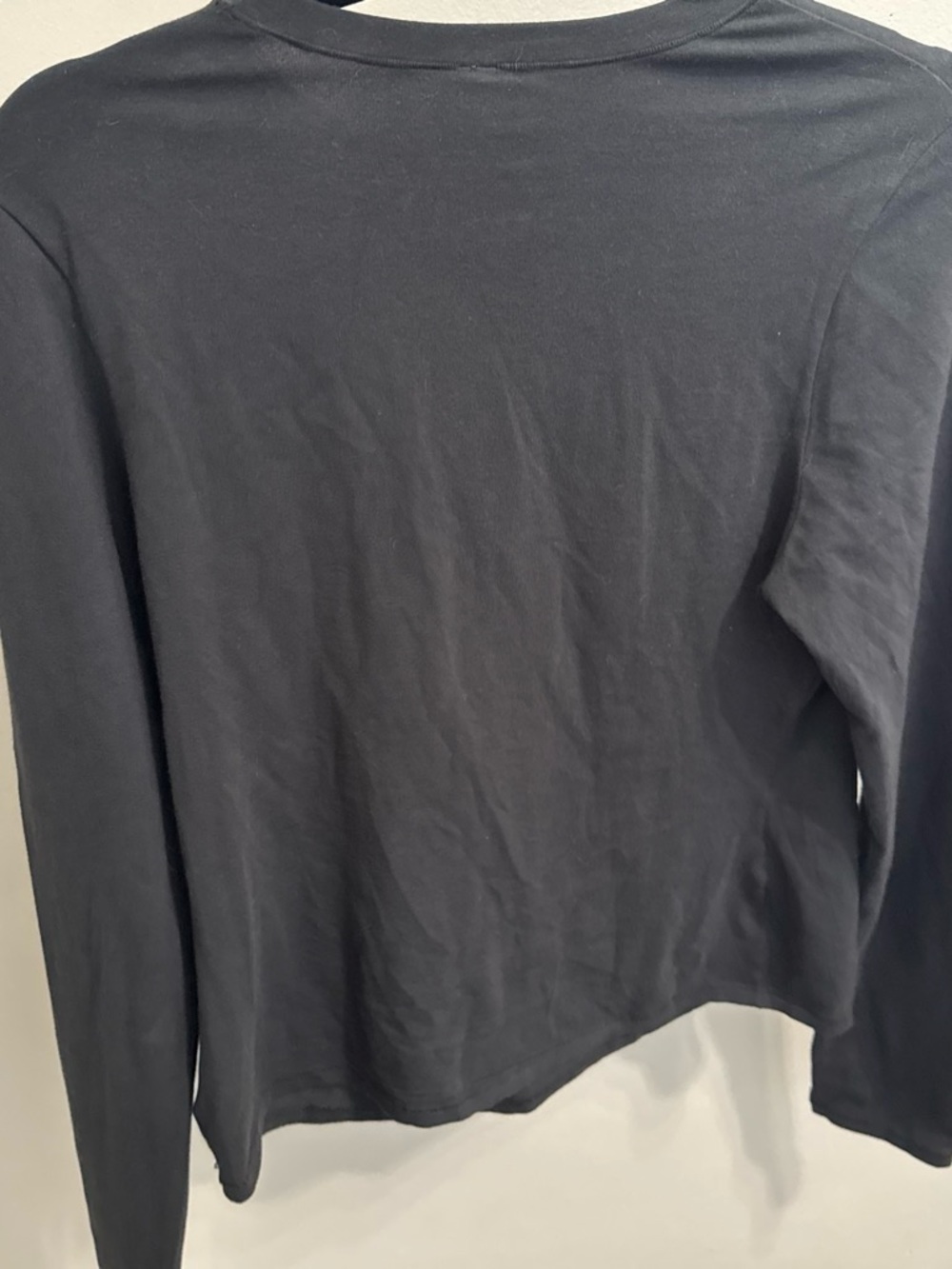 SKIMS Black Long-Sleeve Crew Tee - Picture 2 of 3